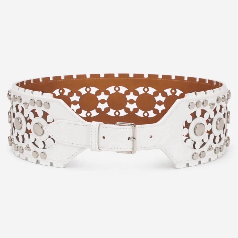 Alaia Vivienne Leather Corset Belt